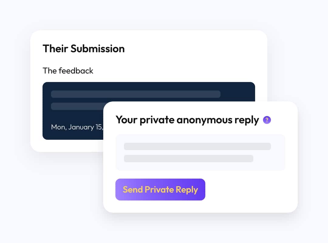 Private communication for sensitive topics