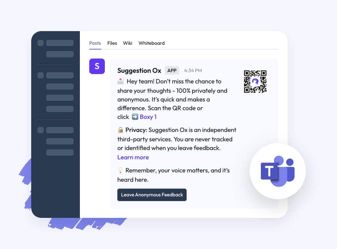 Automated Microsoft Teams reminders to share feedback