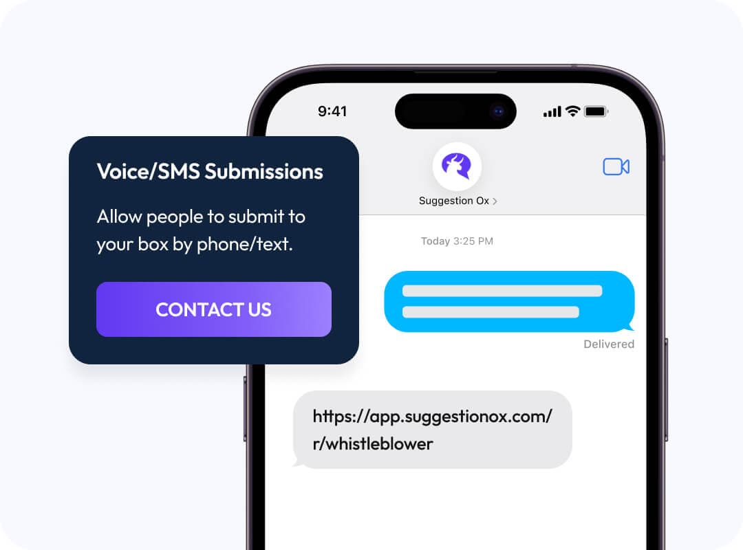 Phone and sms intake