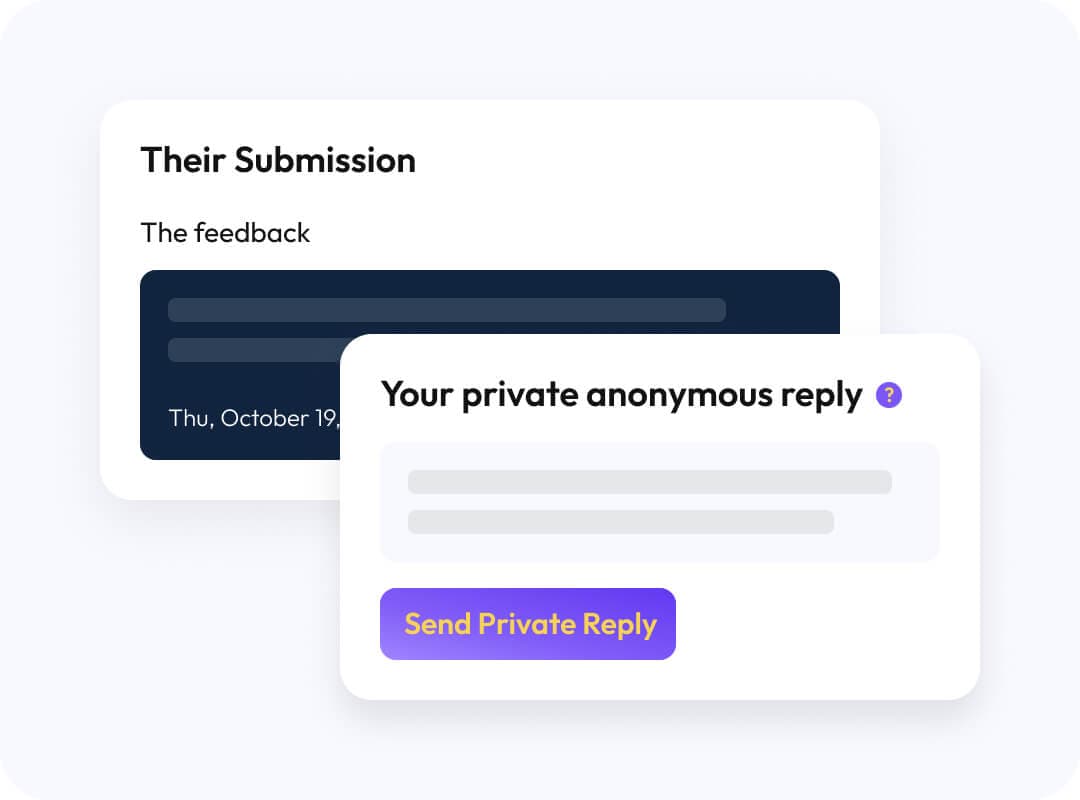 Private reply threads