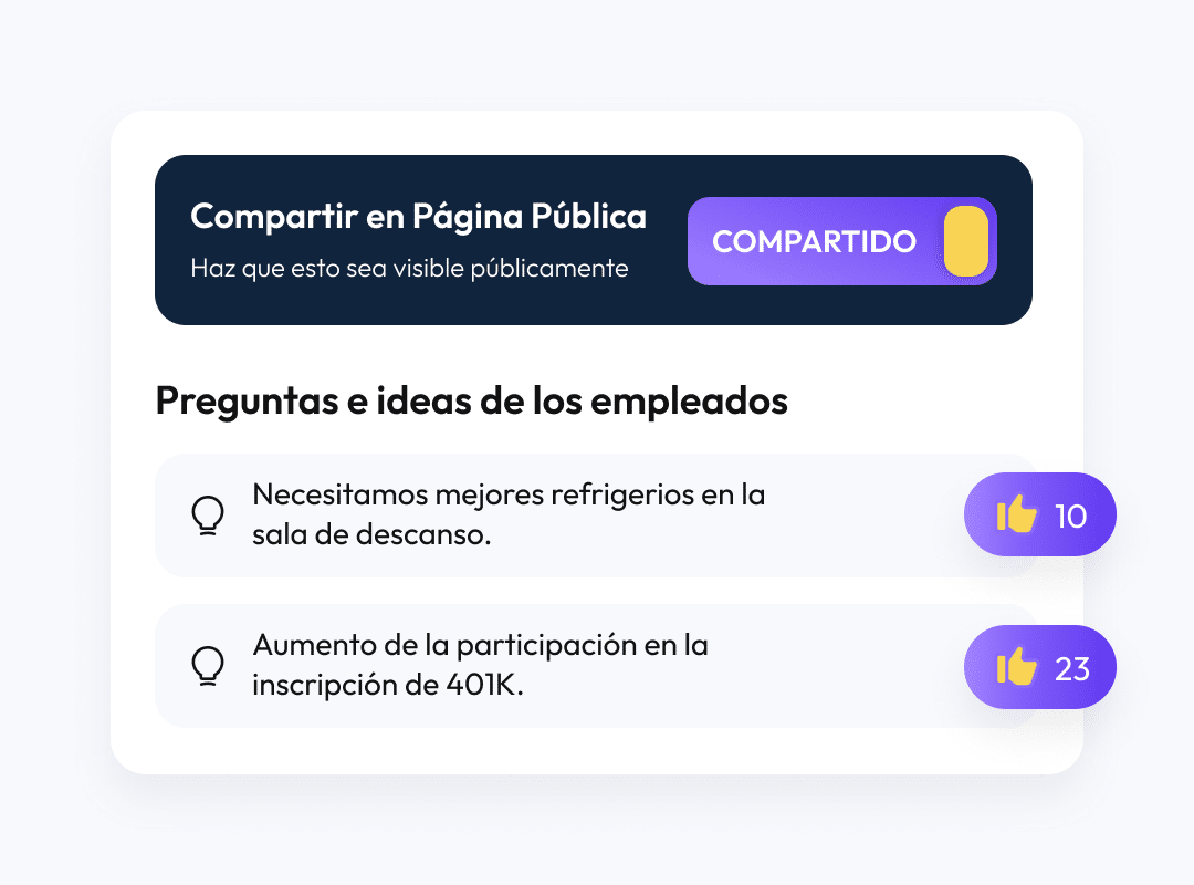 Compartir en página pública