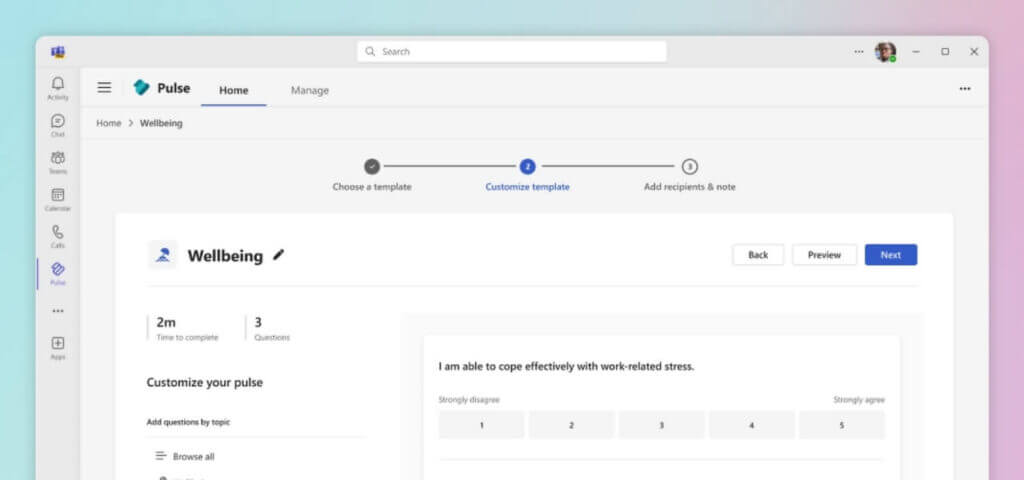 Microsoft viva pulse